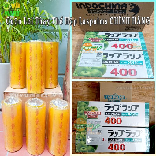 Màng Bọc Thực Phẩm 600m Laspalms - Siêu Co Giãn - Siêu Bám Dính - XK Nhật 3