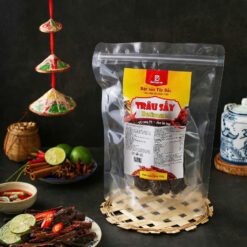 Thịt Trâu Sấy Nguyên Miếng 500g Delizone – Cay Tê Đậm Vị, Đảm Bảo An Toàn