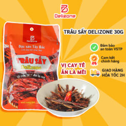 Thịt Trâu Sấy Tây Bắc 30g Delizone – Cay Tê Đậm Vị