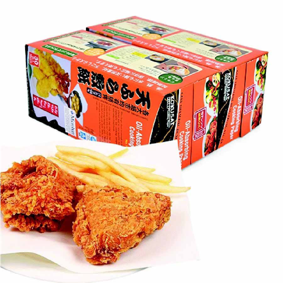 Giay-tham-dau-kokusai-chat-luong.jpg Giấy Thấm Dầu Kokusai Tempura - Thấm Hút 20 lần Dầu Mỡ 1