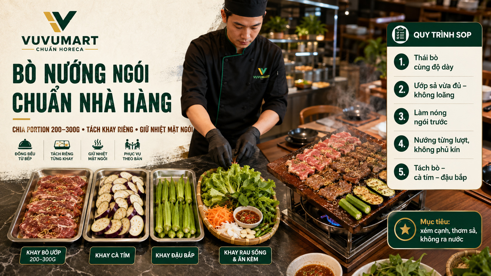 Bò nướng ngói mềm xém cạnh, thơm sả và không chảy nước trên mặt ngói 2 Bò nướng ngói mềm xém cạnh, thơm sả và không chảy nước trên mặt ngói