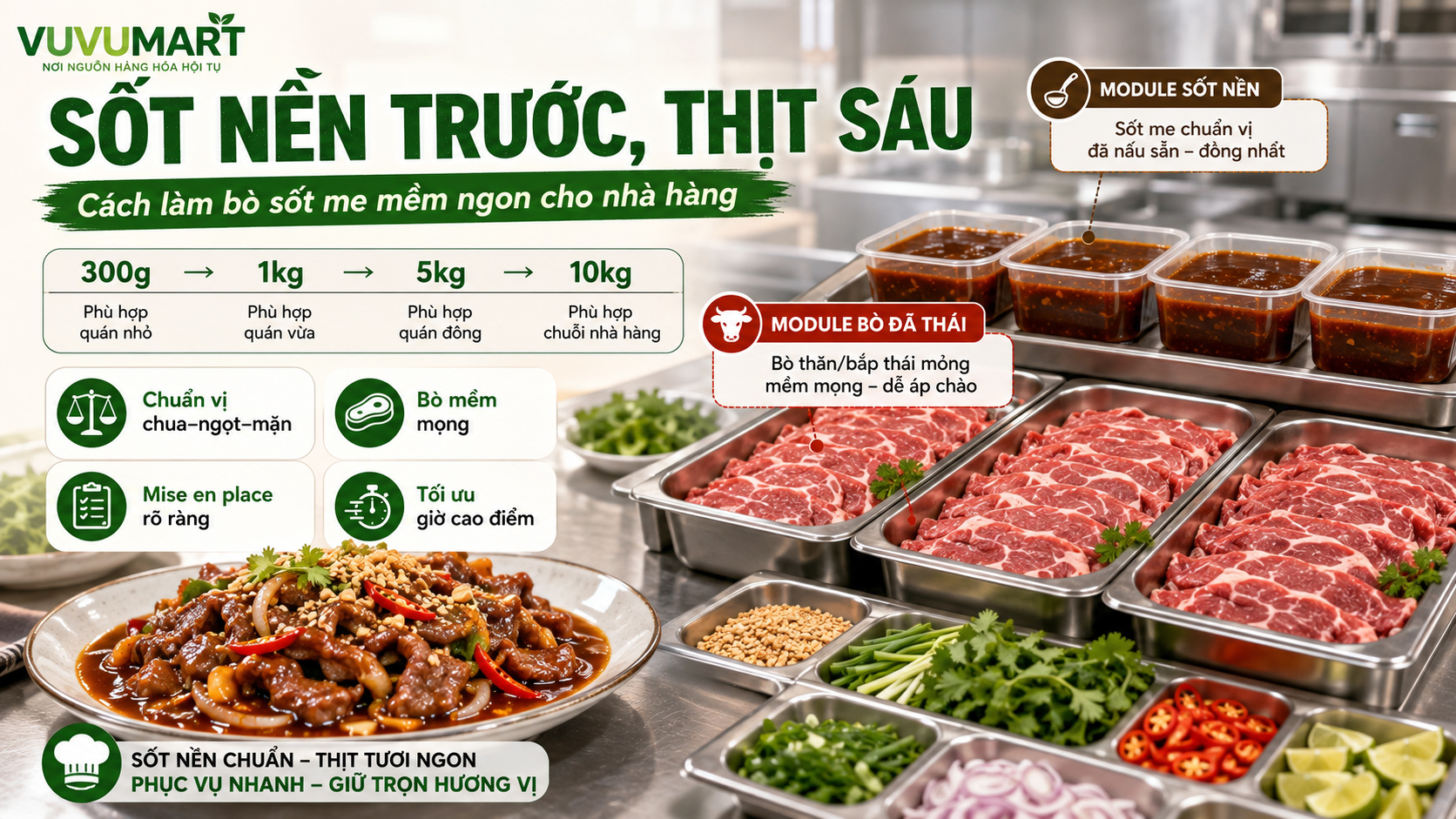 Bò sốt me chua ngọt bắt vị, thịt mềm mọng và sốt bám đẹp từng miếng