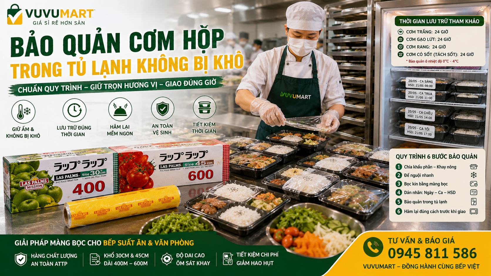 Cách bảo quản cơm hộp trong tủ lạnh không khô, không ôi và dễ hâm lại 1 Cách bảo quản cơm hộp trong tủ lạnh không khô, không ôi và dễ hâm lại