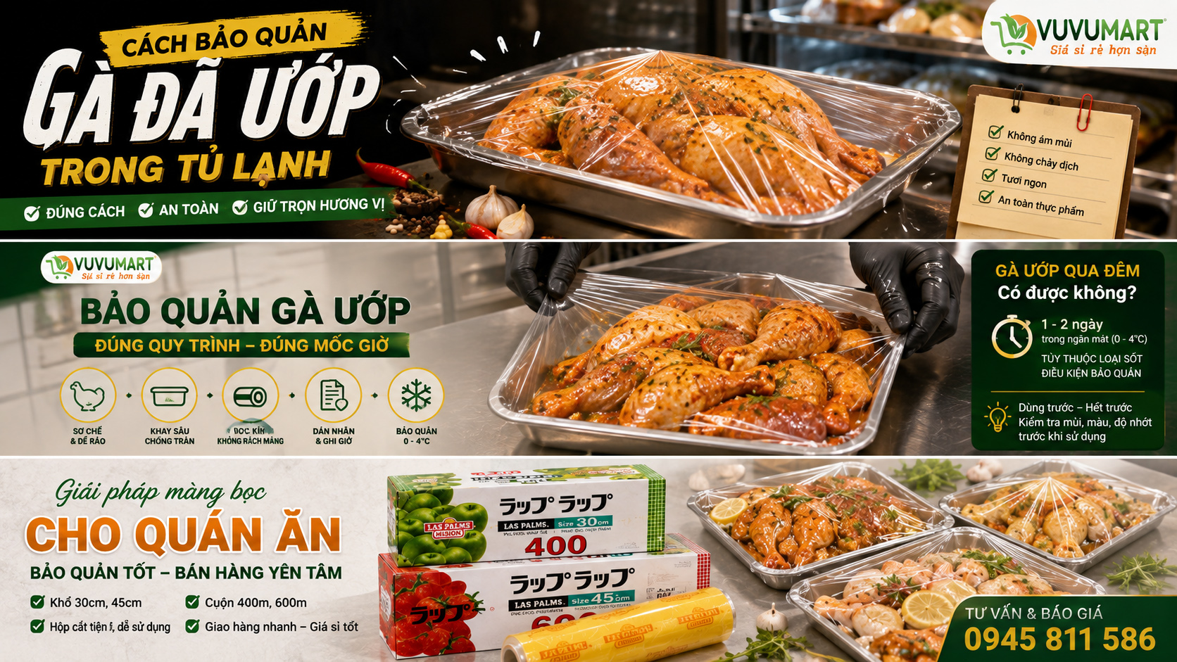 Cách bảo quản gà đã ướp trong tủ lạnh không hôi, không chảy nước 2 Cách bảo quản gà đã ướp trong tủ lạnh không hôi, không chảy nước