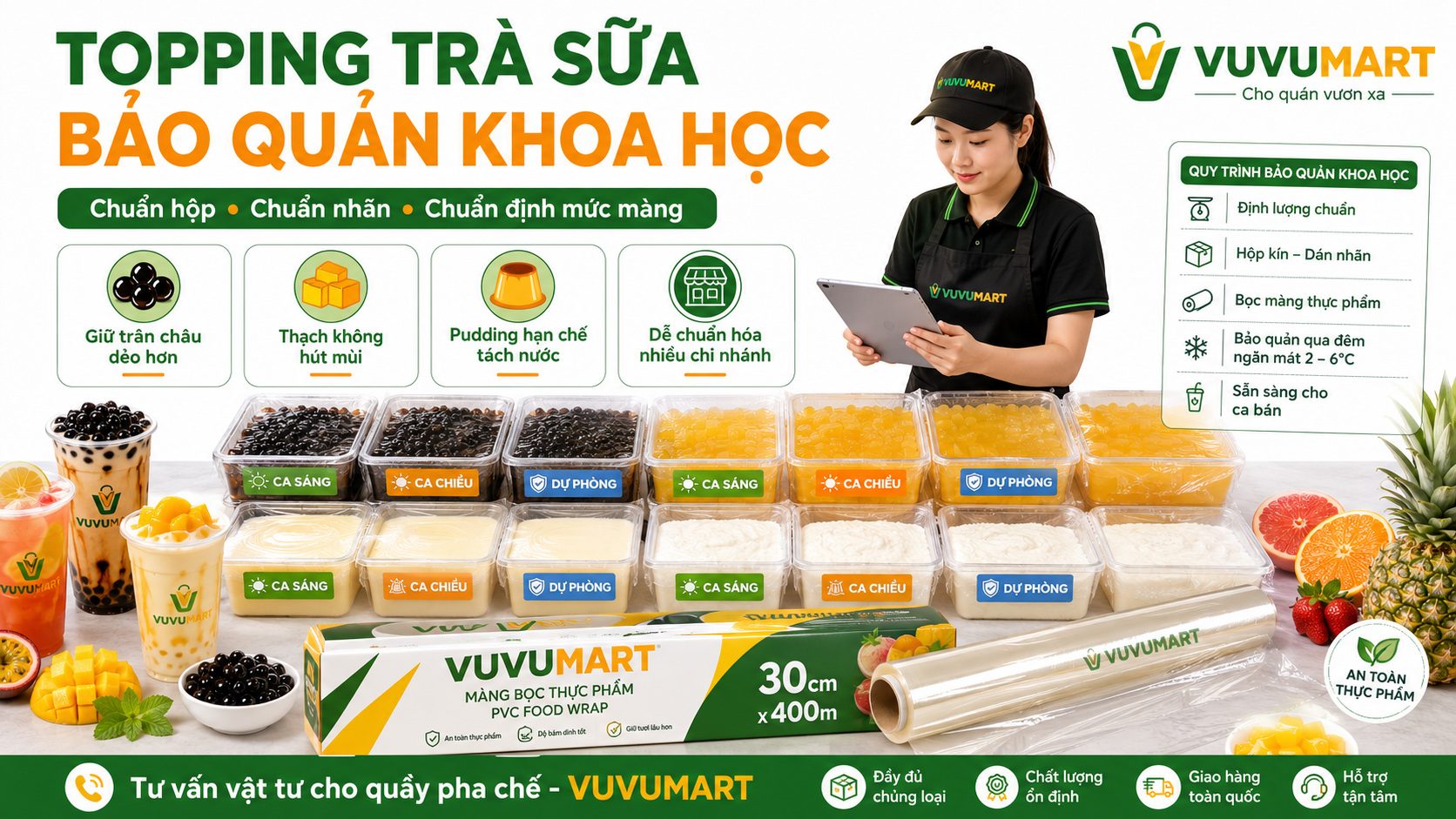 Cách bảo quản topping trà sữa qua đêm không cứng, chua hay tách nước
