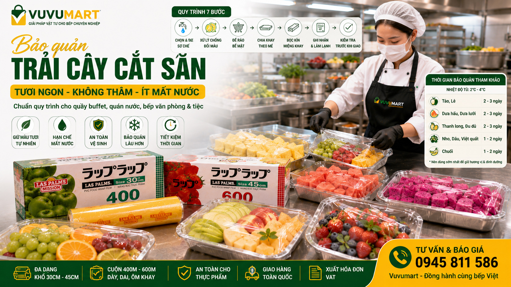 Cách bảo quản trái cây cắt sẵn không bị thâm, khô mặt hay chảy nước 3 Cách bảo quản trái cây cắt sẵn không bị thâm, khô mặt hay chảy nước