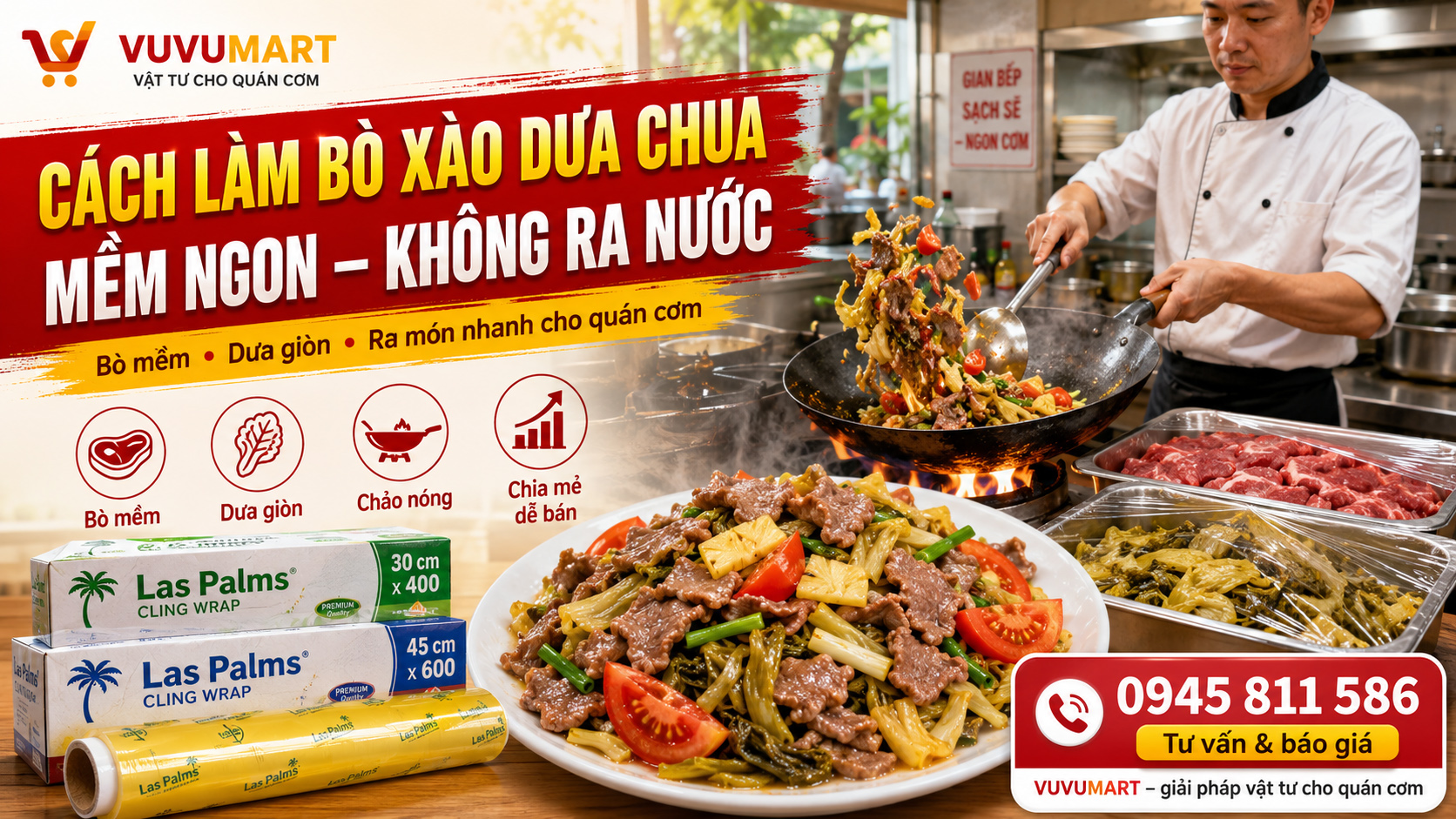 Cách làm bò xào dưa chua mềm đậm vị, chua giòn mà không chảy nước 2 Cách làm bò xào dưa chua mềm đậm vị, chua giòn mà không chảy nước