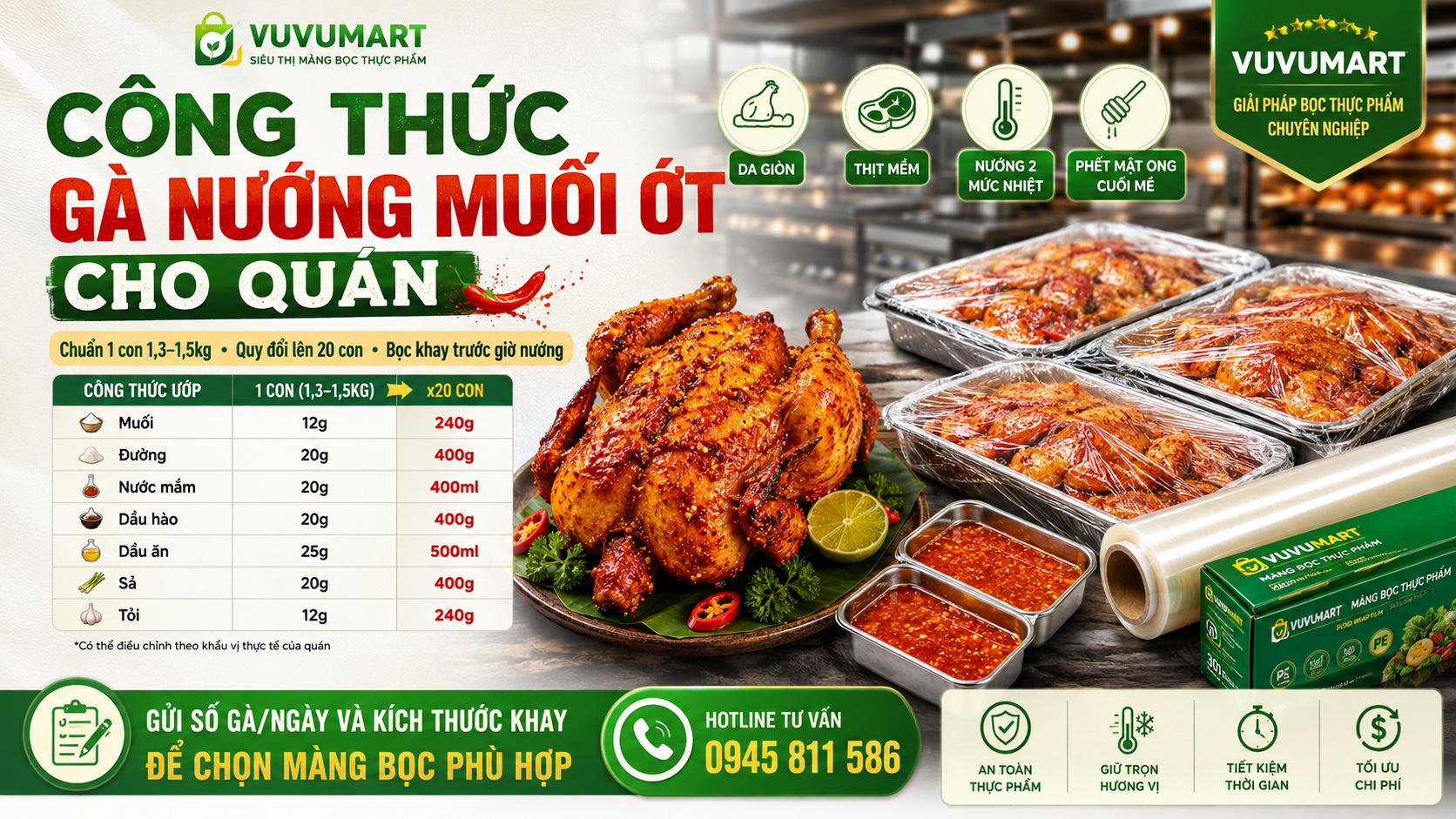 Cách làm gà nướng muối ớt da giòn cay thơm, thịt mềm không khô 1 Cách làm gà nướng muối ớt da giòn cay thơm, thịt mềm không khô