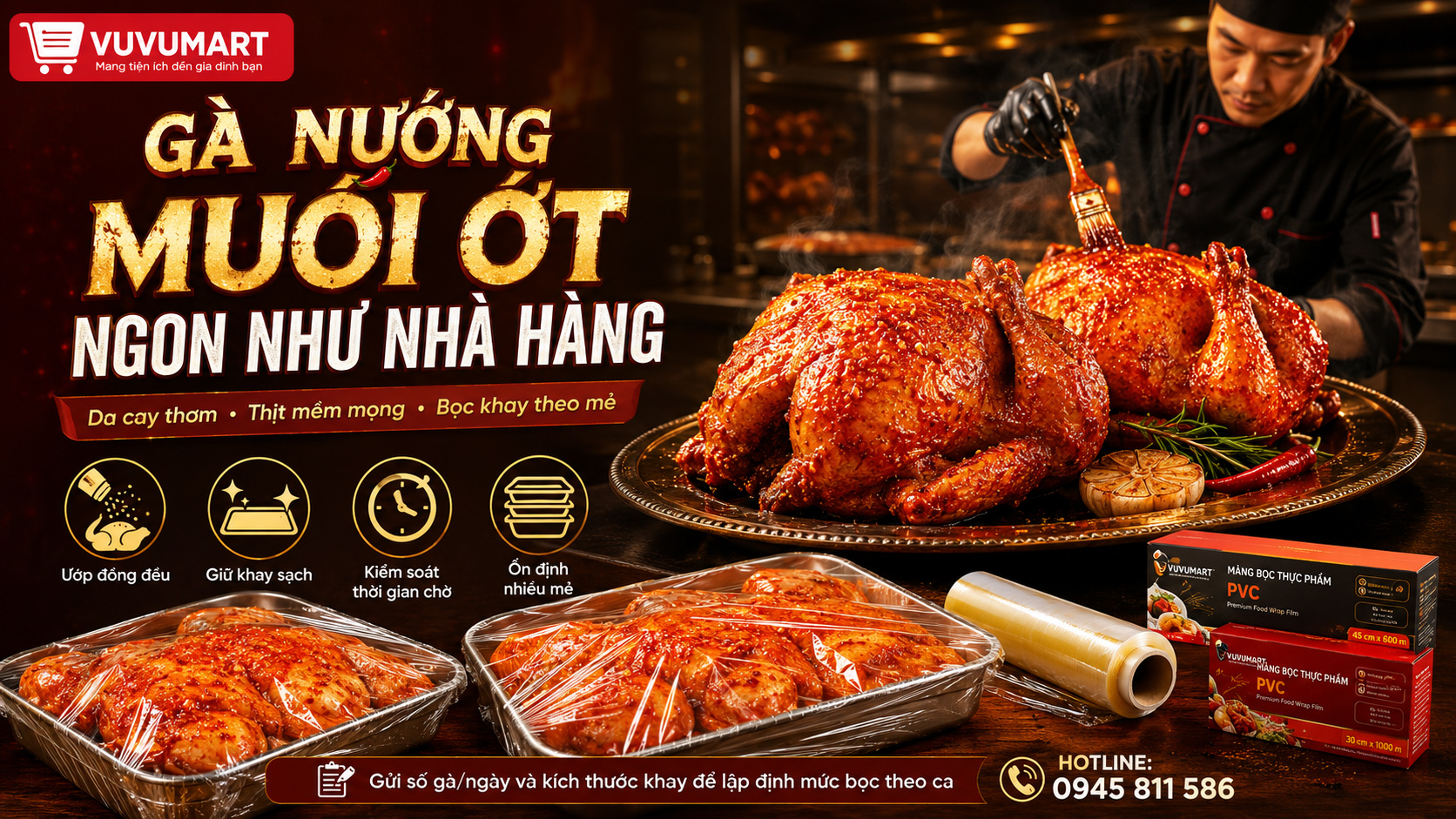 Cách làm gà nướng muối ớt da giòn cay thơm, thịt mềm không khô 2 Cách làm gà nướng muối ớt da giòn cay thơm, thịt mềm không khô