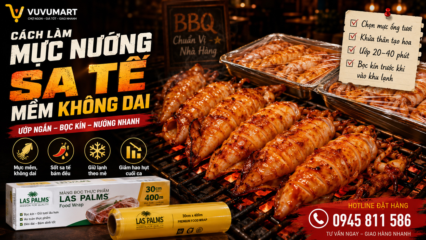 Cách làm mực nướng sa tế cay thơm, giòn ngọt mà không bị dai 2 Cách làm mực nướng sa tế cay thơm, giòn ngọt mà không bị dai