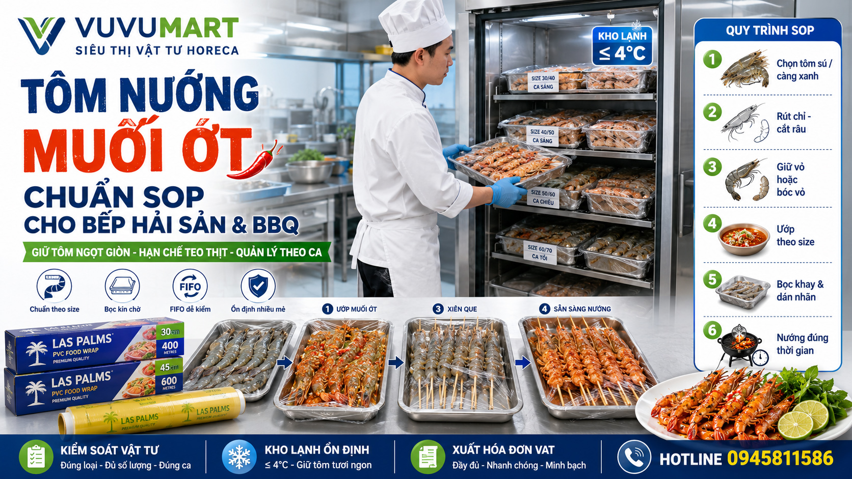 Cách làm tôm nướng muối ớt cay thơm, thịt ngọt giòn như nhà hàng