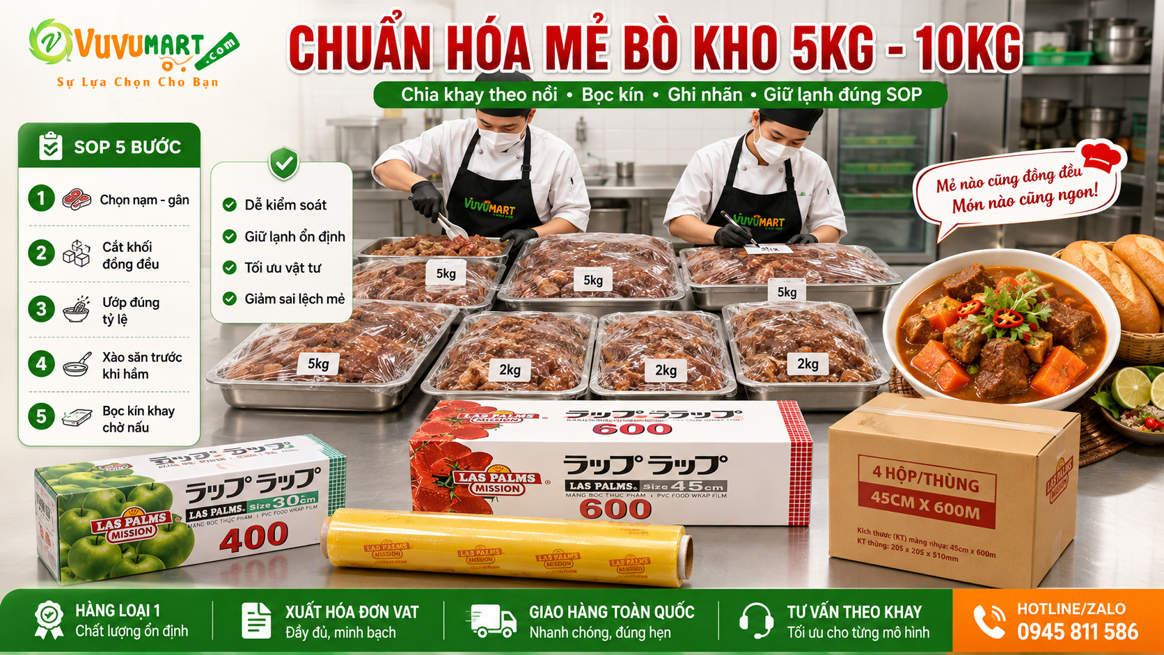 Cách nấu bò kho bánh mì thịt mềm gân giòn, nước sánh thơm chuẩn quán