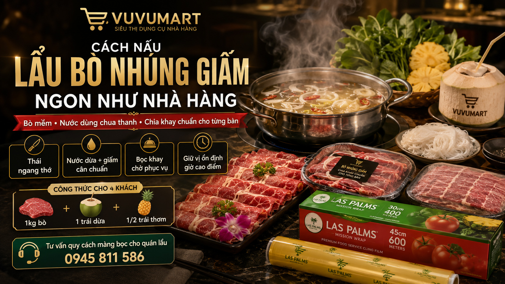 Cách nấu lẩu bò nhúng giấm ngon như nhà hàng, bò mềm và nước lẩu thanh