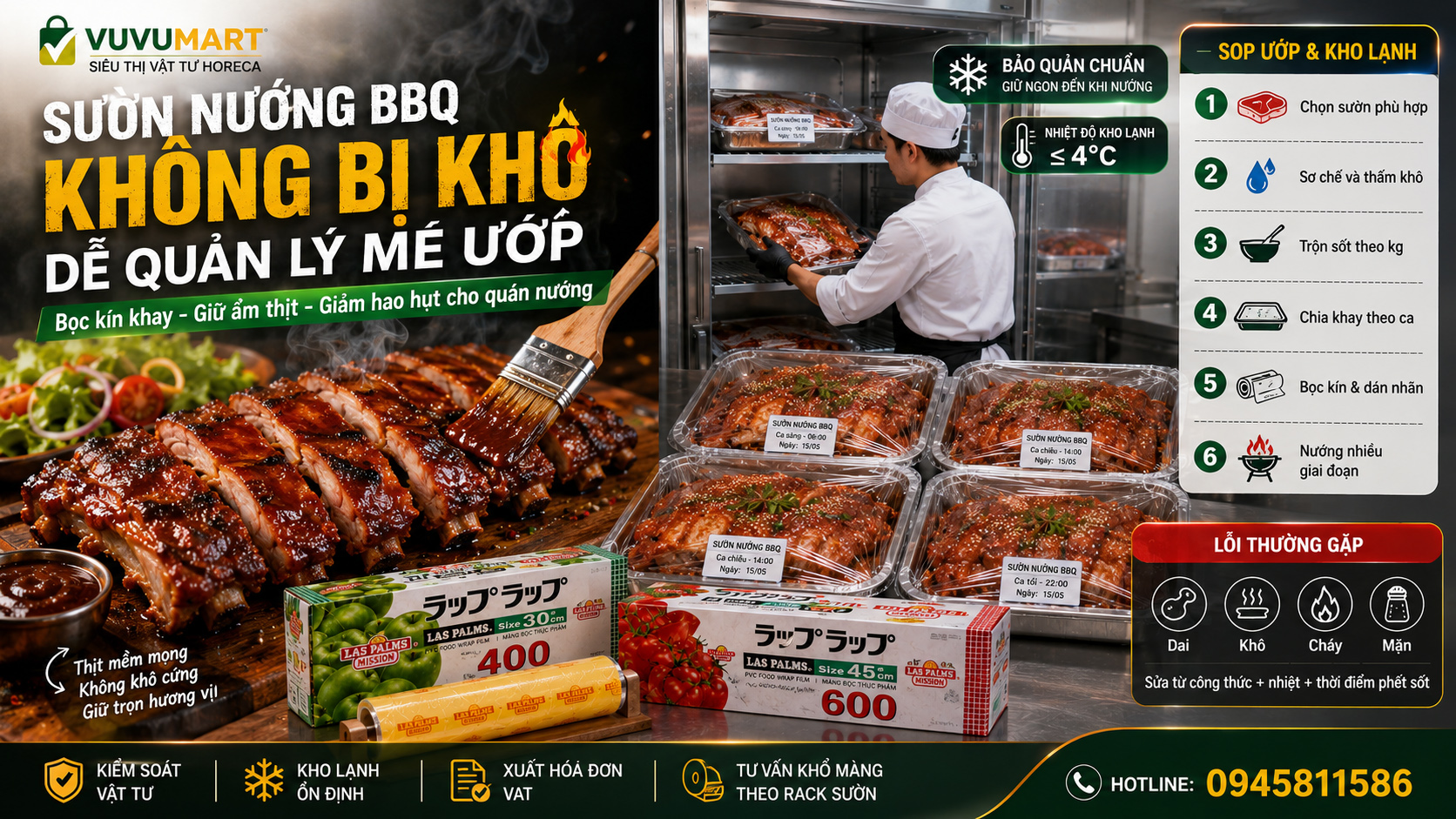 Cách ướp sườn nướng BBQ mềm róc xương, sốt đậm vị như nhà hàng